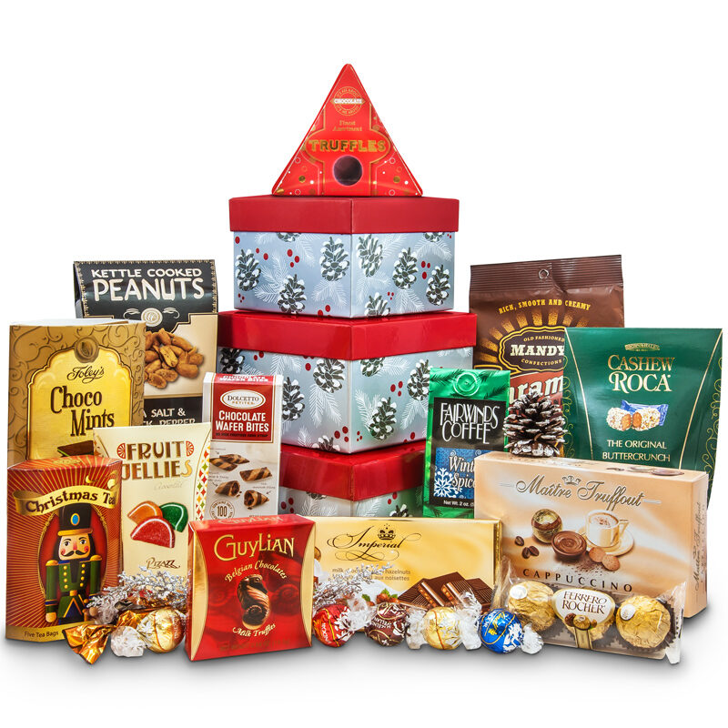 holiday chocolate gift towergourmet gift basket store holiday chocolate gift towergourmet gift basket store