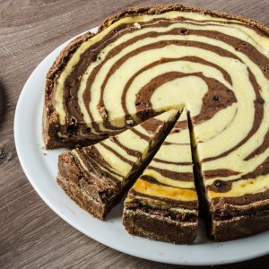 Chocolate Vanilla Twist Cheesecake