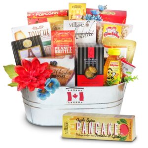 Sweets of Canada gift basket filled with Canadian gourmet sweet cookies
