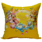 Easter Bunnies pillow / other side glow in the dark design 12″x 12″ ass. color +$35.95